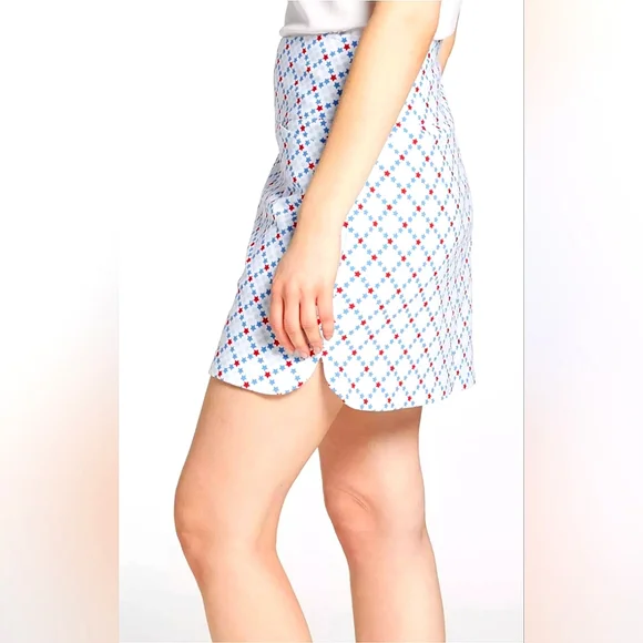 NWT🔥Tummy Control Lady Hagen Skort Red & Blue Stars 🤩 XS or Med - Picture 7 of 14